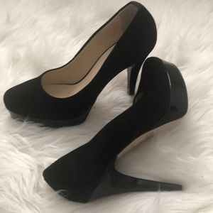 Black Suede High Heels 👠 Italian